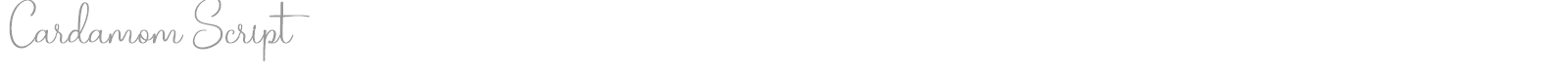 Cardamom Script font preview